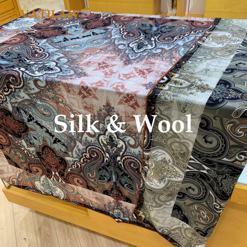 Shawl Wrap Winter - Yeni Lüks %30 İpek %70 Yün