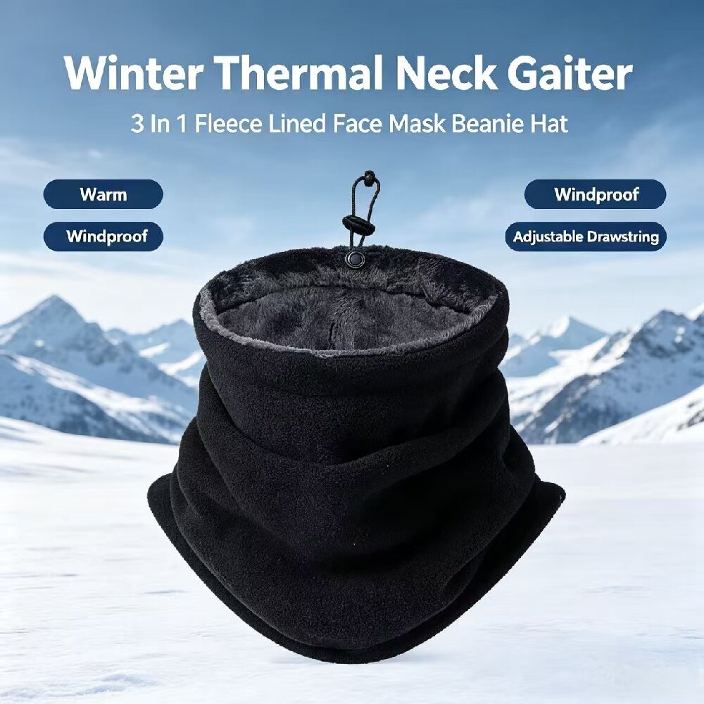 Neck Gaiter Fleece - Kışlık Motosiklet Sıcak Maske Erkek Kadın