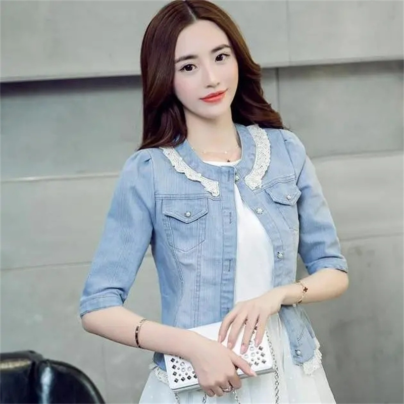 Denim Ceket Kadın Yarım Kollu  - Down Jacket Packable incelemesi ve fiyatı