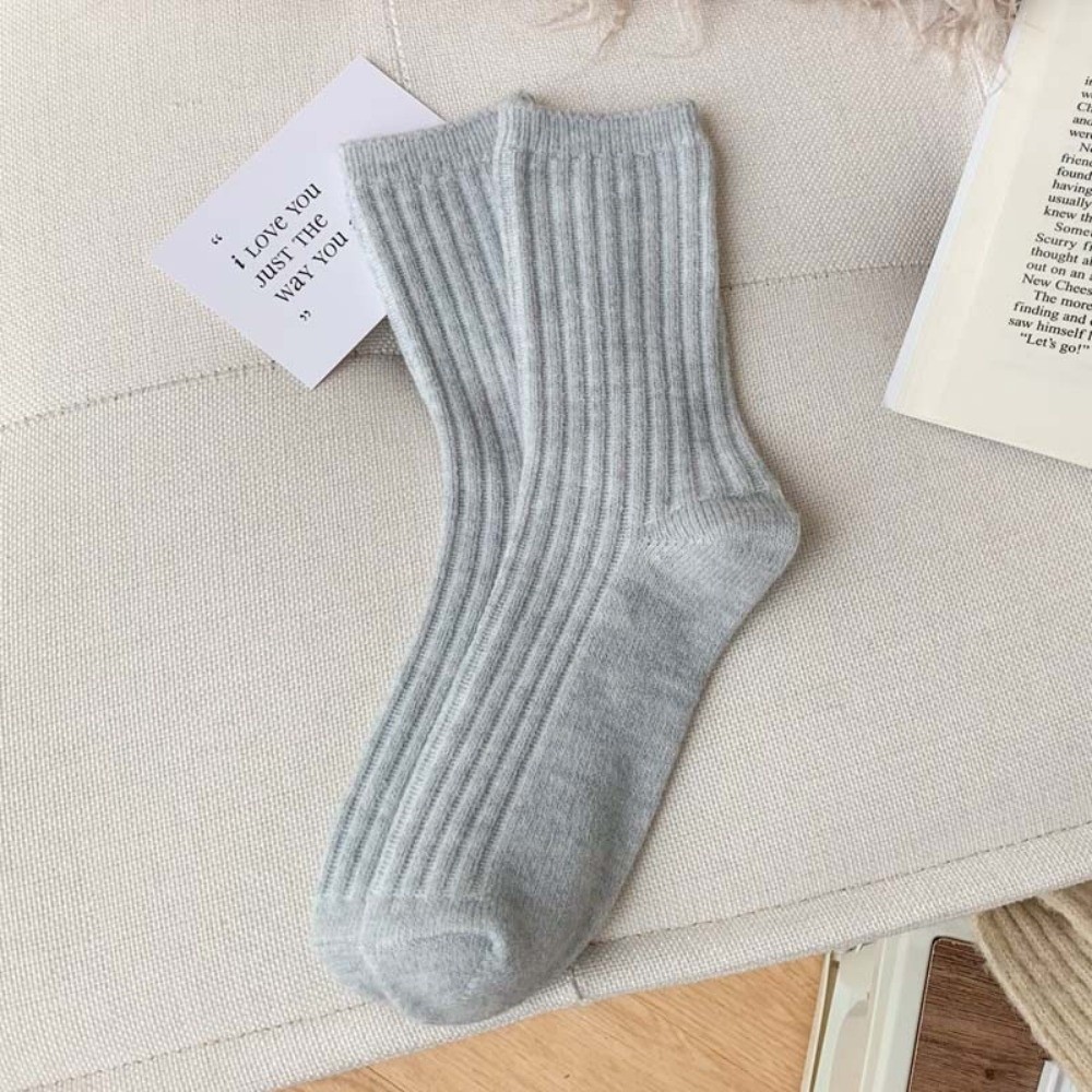 1 çift yeni düz renk kaşmir yü - Thermal Sock Wool incelemesi ve fiyatı