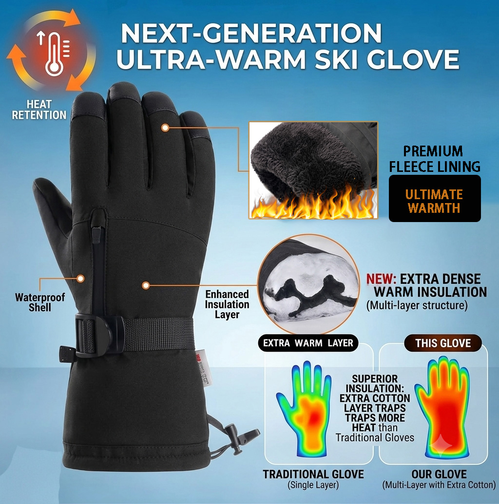 Kışlık Kayak Eldivenleri Erkek - Snow Glove Insulated incelemesi ve fiyatı