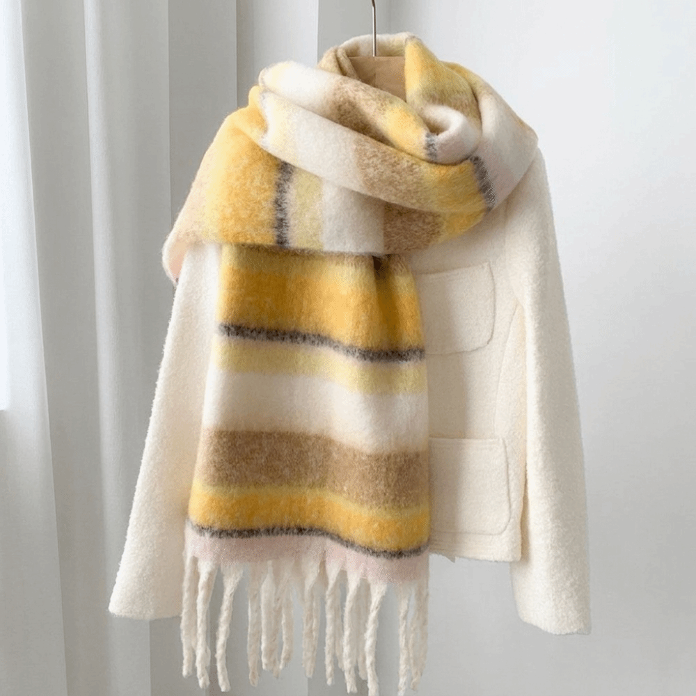 Şık Mohair Çizgili Yün Eşarp P - Wool Scarf Men incelemesi ve fiyatı
